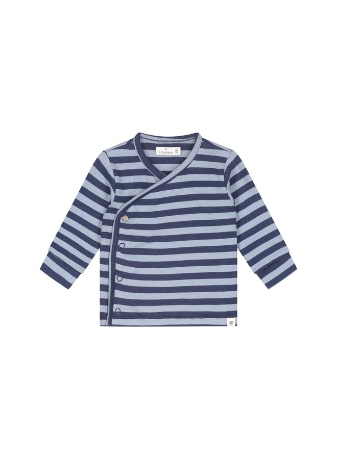 A Tiny Story - Baby t-shirt long sleeve stripes - Dark blue
