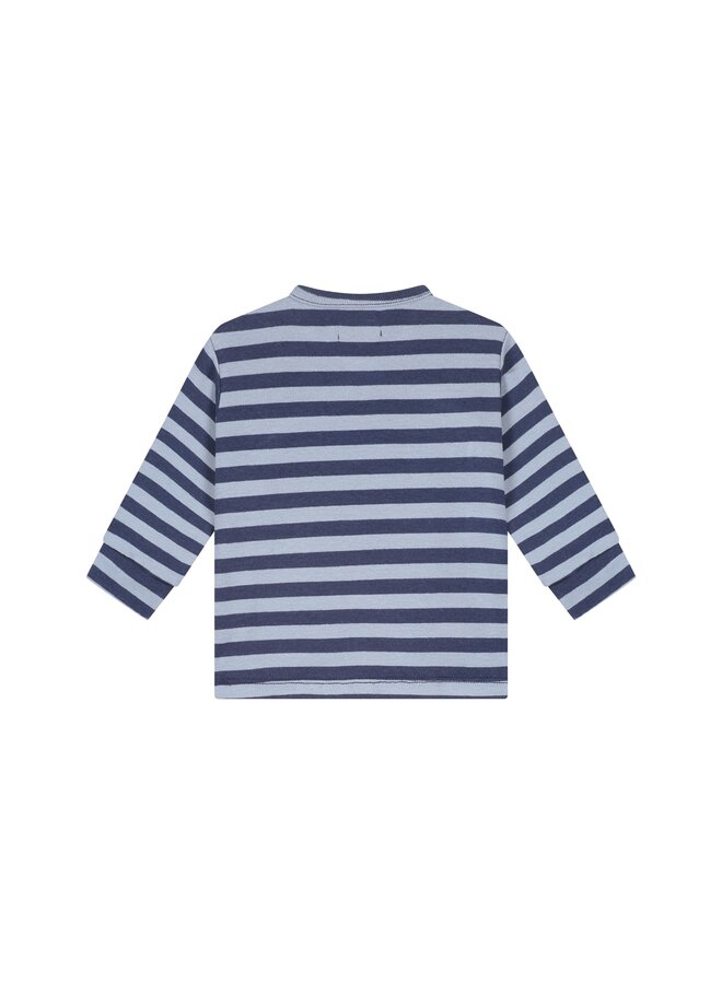 A Tiny Story - Baby t-shirt long sleeve stripes - Dark blue