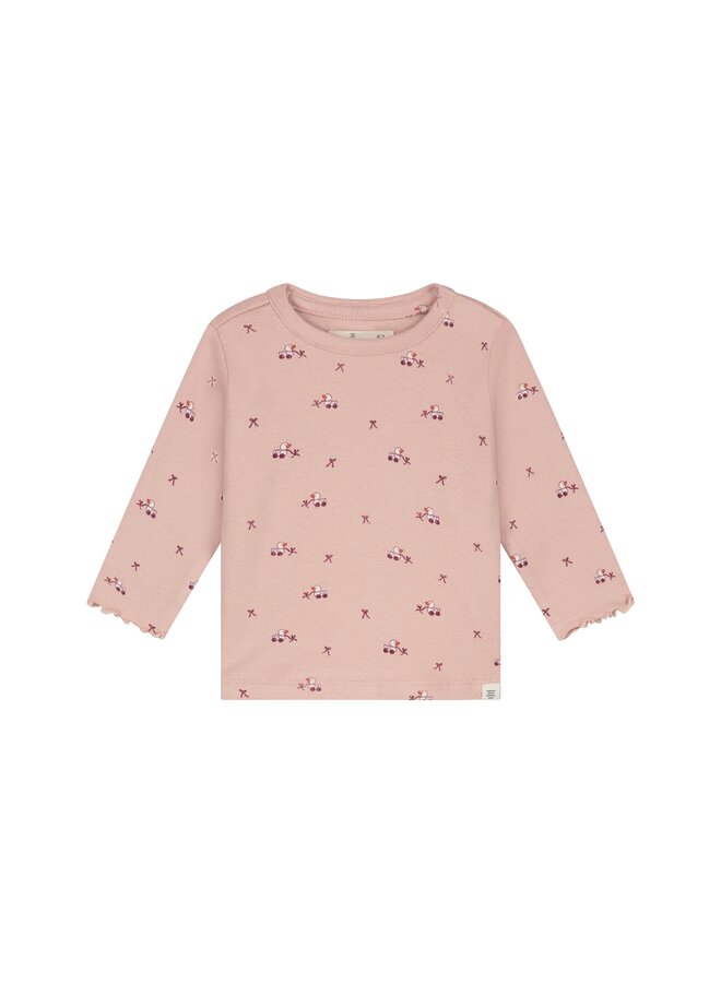 A Tiny Story - Baby t-shirt long sleeve duck - Old pink