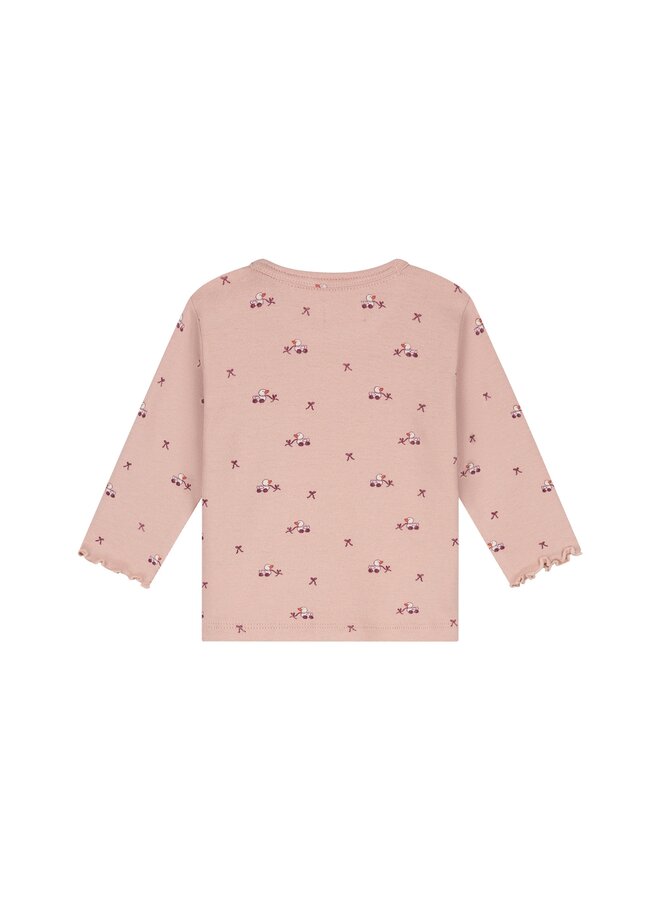 A Tiny Story - Baby t-shirt long sleeve duck - Old pink