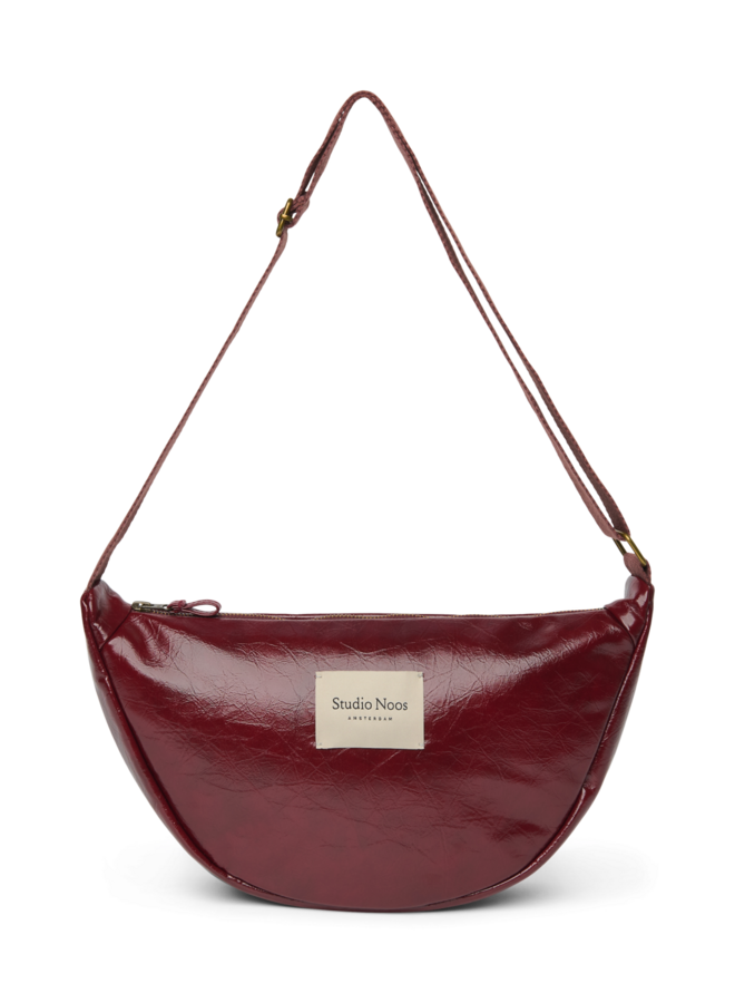 Vegan leather adult fanny pack - Burgundy