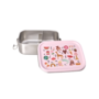 rice - Kleine roestvrijstalen lunchbox - Roze ABC print