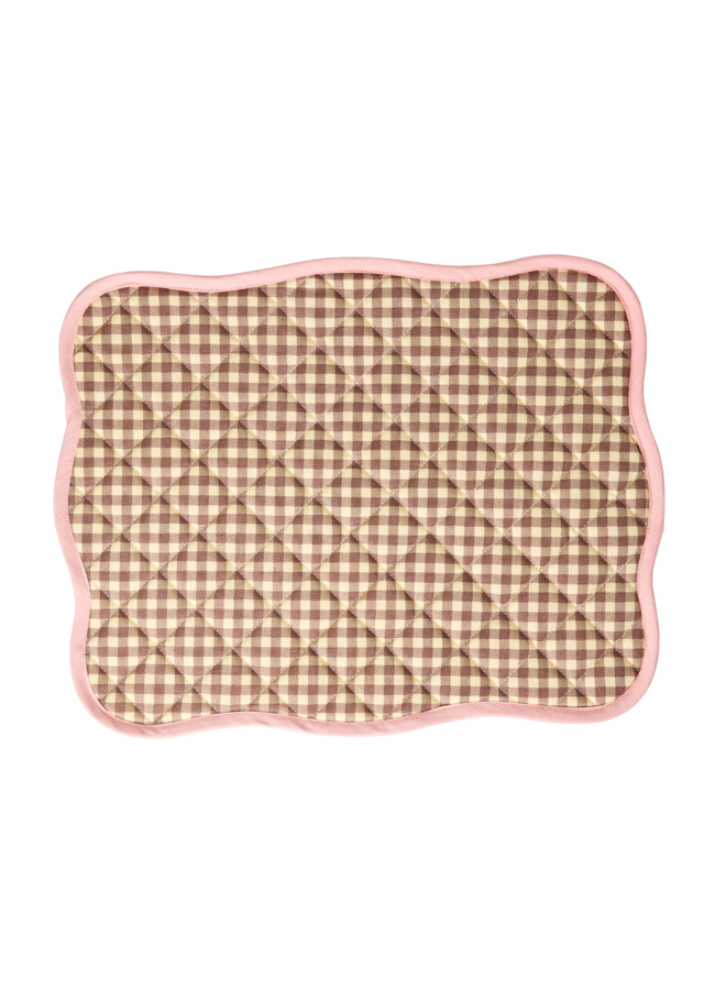 Katoen placemat - Mooi roze