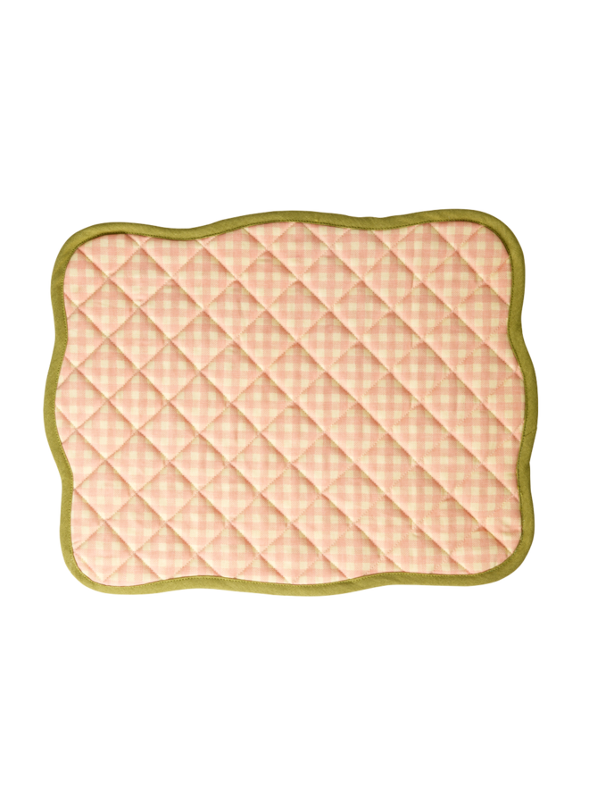 Katoen placemat - Mosgroen