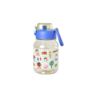 rice - Grote drinkfles - Zacht blauw Paris print