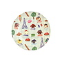 rice - Rond kinderbord - Zacht blauw Paris print