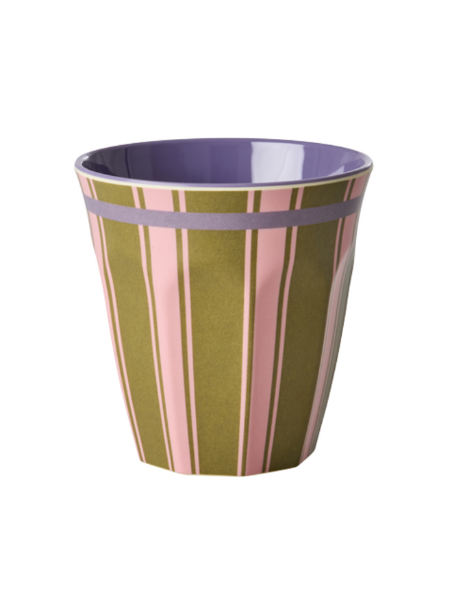 Medium melamine beker - Stripe delight