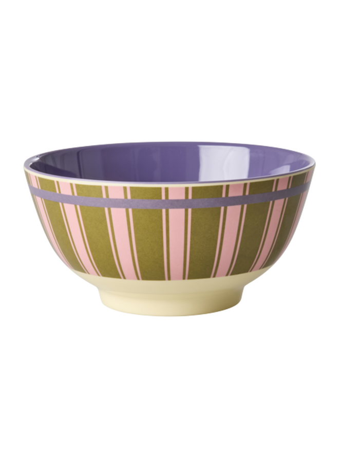 Medium melamine kom - Stripe delight