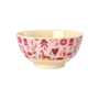 rice - Medium melamine kom - Roze ABC print