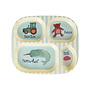 rice - Kinderbord met 4 compartimenten - Blauw ABC print