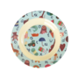 rice - Kinderschaaltje - Blauw ABC print