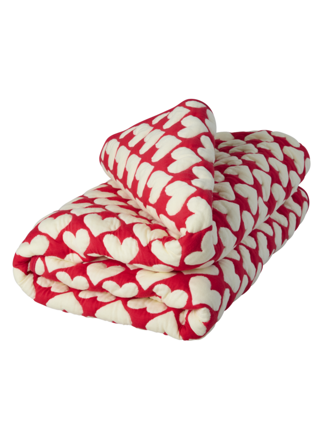 Katoen deken - Rood