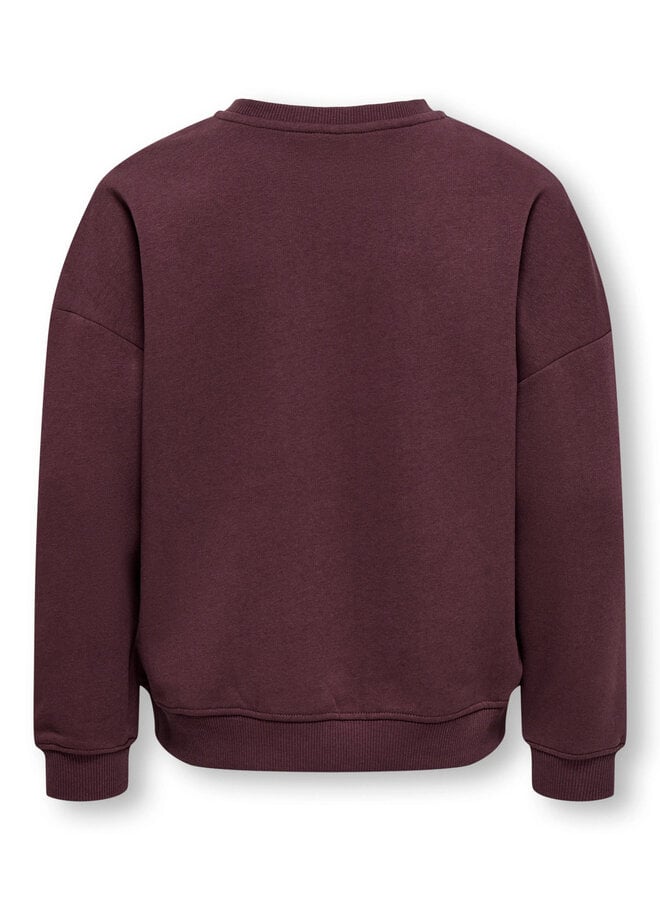 Kids Only - Bila print o-neck sweater - Fudge/Oui