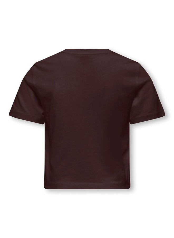 Kids Only - Rex dog top - Coffee bean/Dog embrodery