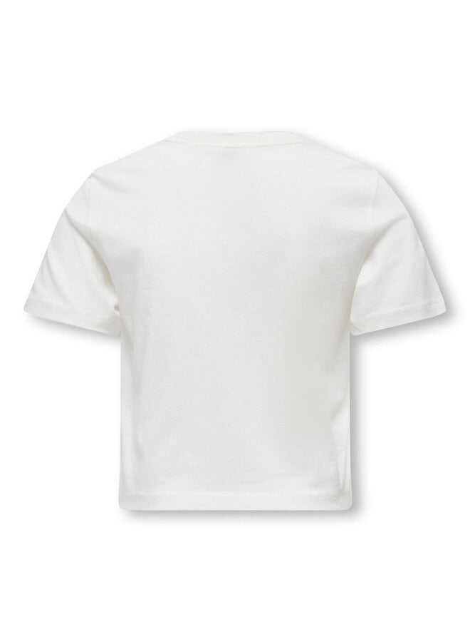 Kids Only - Rex dog top - Cloud dancer/Dog embrodery