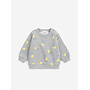 Bobo Choses - Pixel abduction all over sweatshirt - Light heather grey