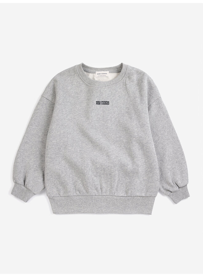 Bobo Choses - Mush monster duo sweatshirt - Light heather grey