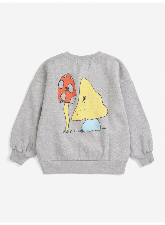 Bobo Choses - Mush monster duo sweatshirt - Light heather grey