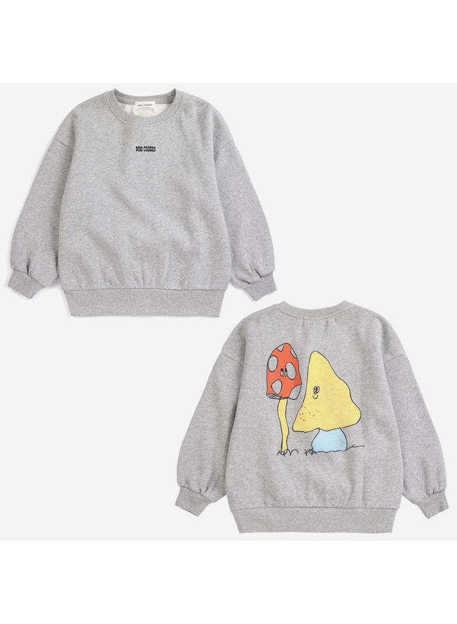 Bobo Choses - Mush monster duo sweatshirt - Light heather grey