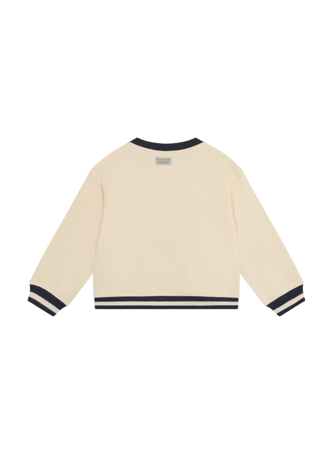 Daily7 - Oversized sweater contrast - Sandshell