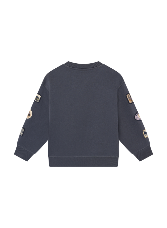Daily7 - Oversized sweater badges - Odyssey gray