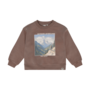Daily7 - Oversized sweater print - Almond brown
