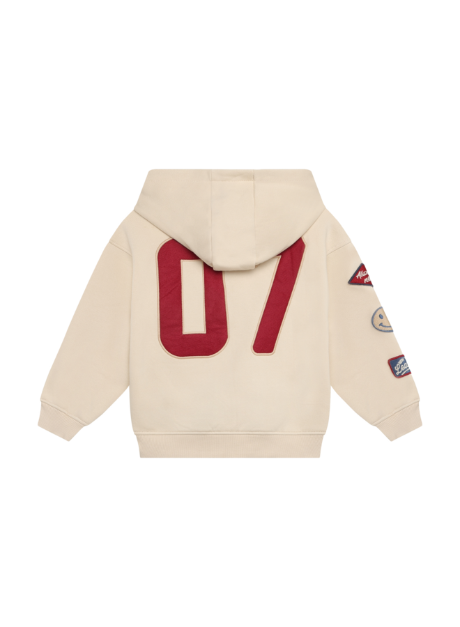 Daily7 - Oversized hoodie badges - Sandshell