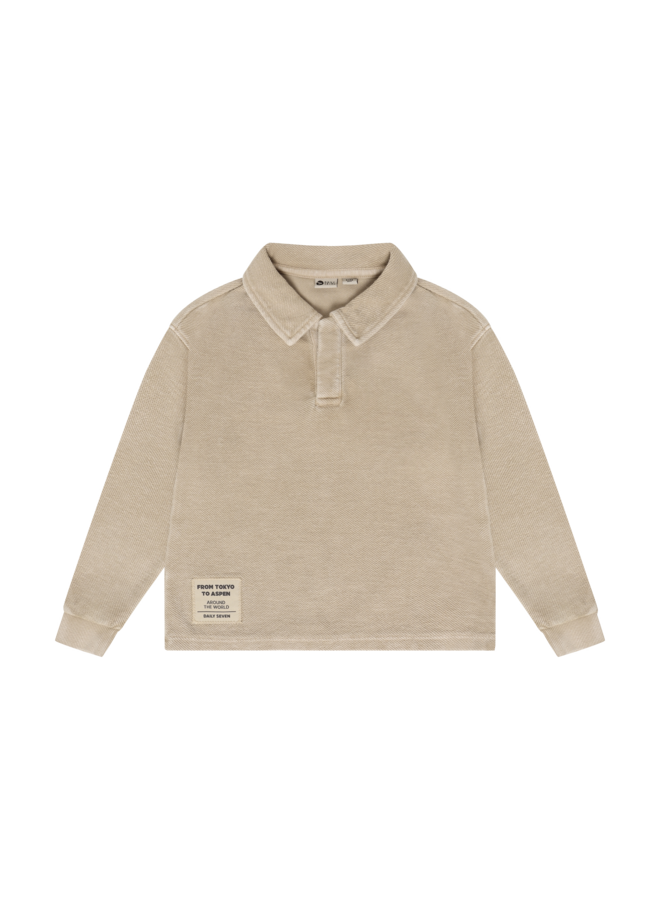 T-shirt longsleeve collar - Ginger root