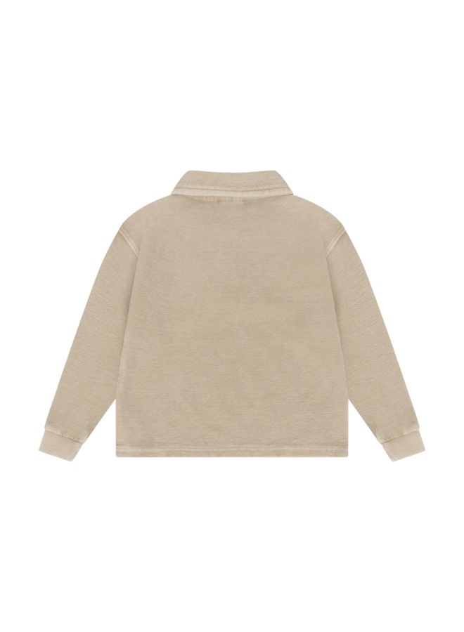Daily7 - T-shirt longsleeve collar - Ginger root
