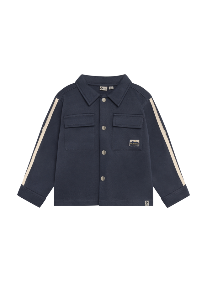 Daily7 - Shirt jacket backprint - Odyssey gray