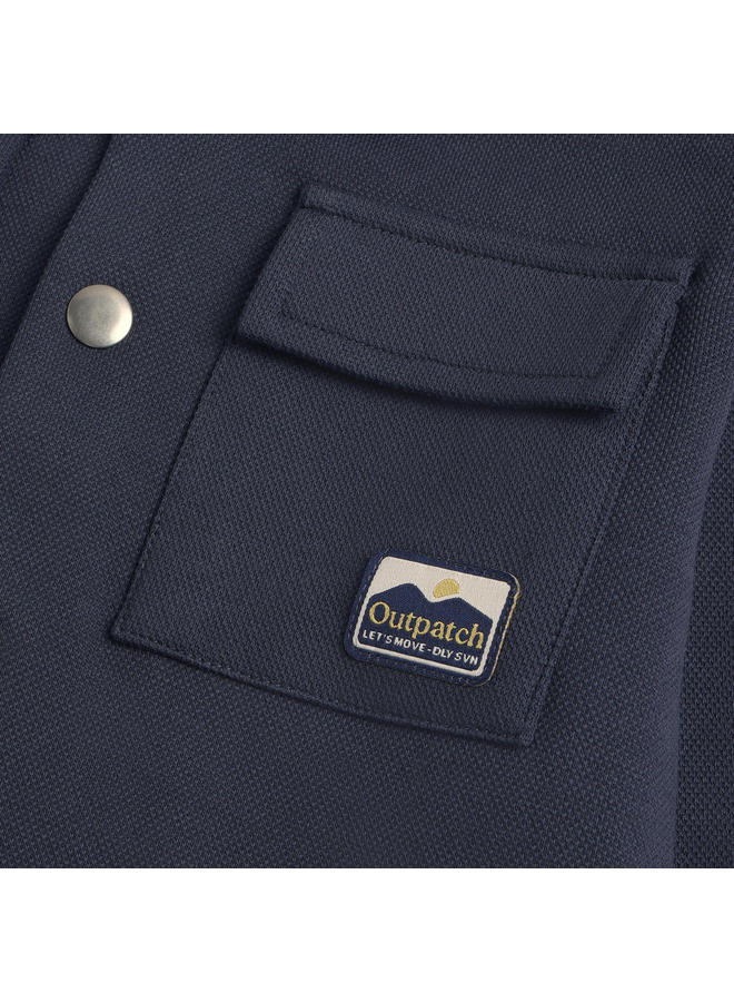 Daily7 - Shirt jacket backprint - Odyssey gray