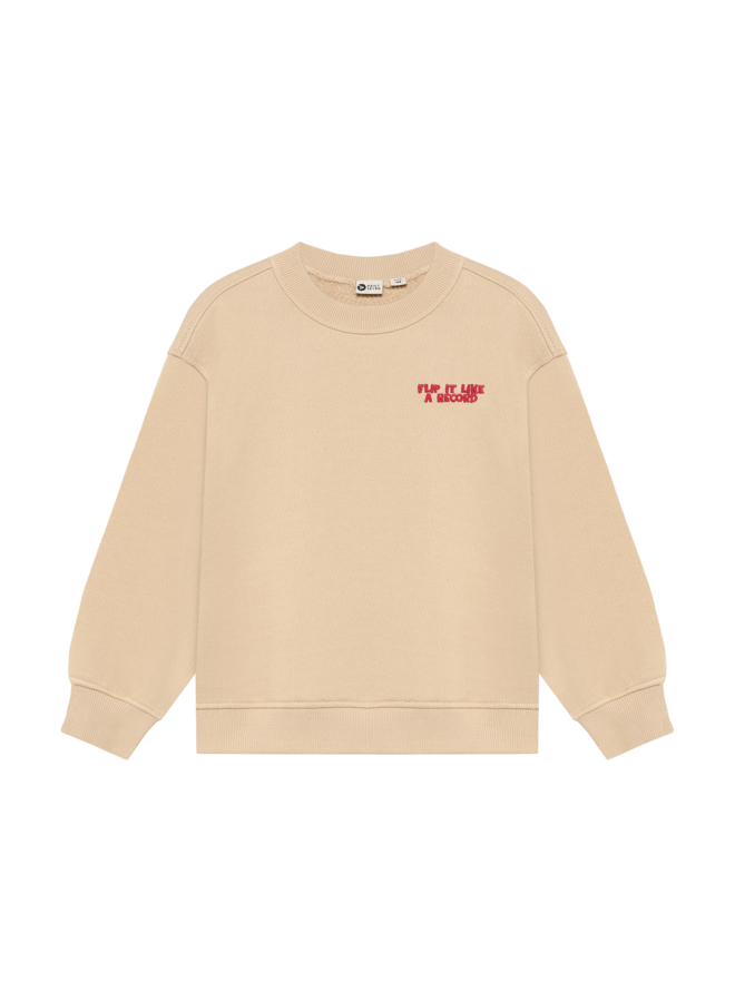 Daily7 - Oversized sweater backprint - Ginger root