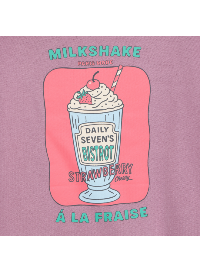 Daily7 - Sweat dress longsleeve print - Valerian