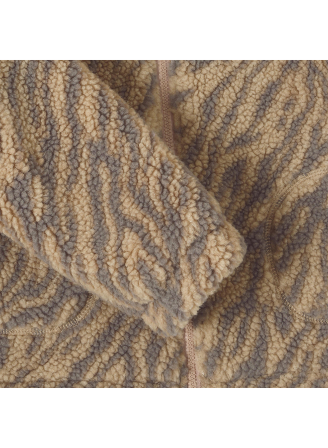 Daily7 - Teddy jacket leopard - Ginger root
