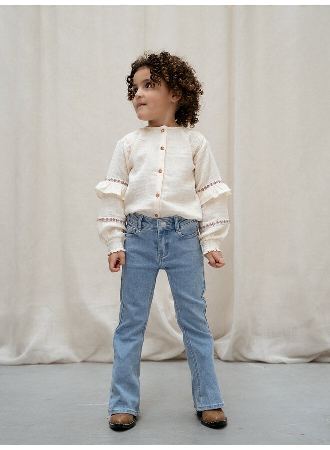 Daily7 - Denim flared fit - Medium blue denim