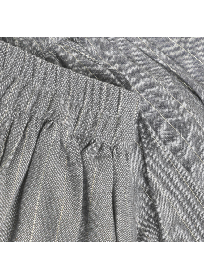 Daily7 - Skirt pinstripe - Mid grey melange