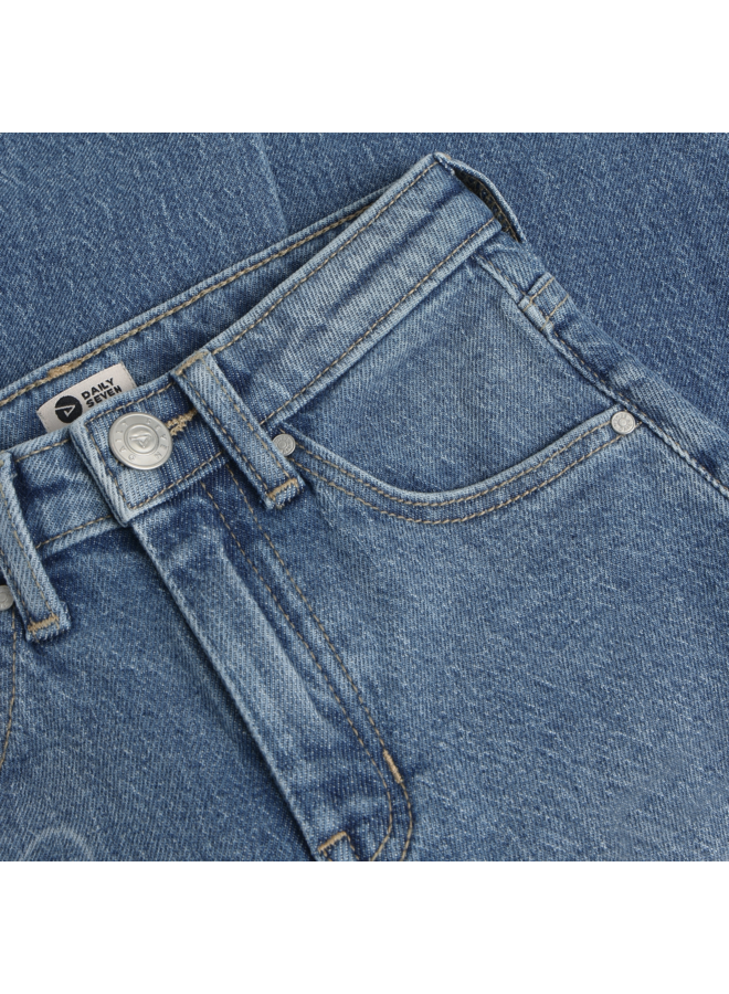 Daily7 - Denim barrel fit - Used blue denim