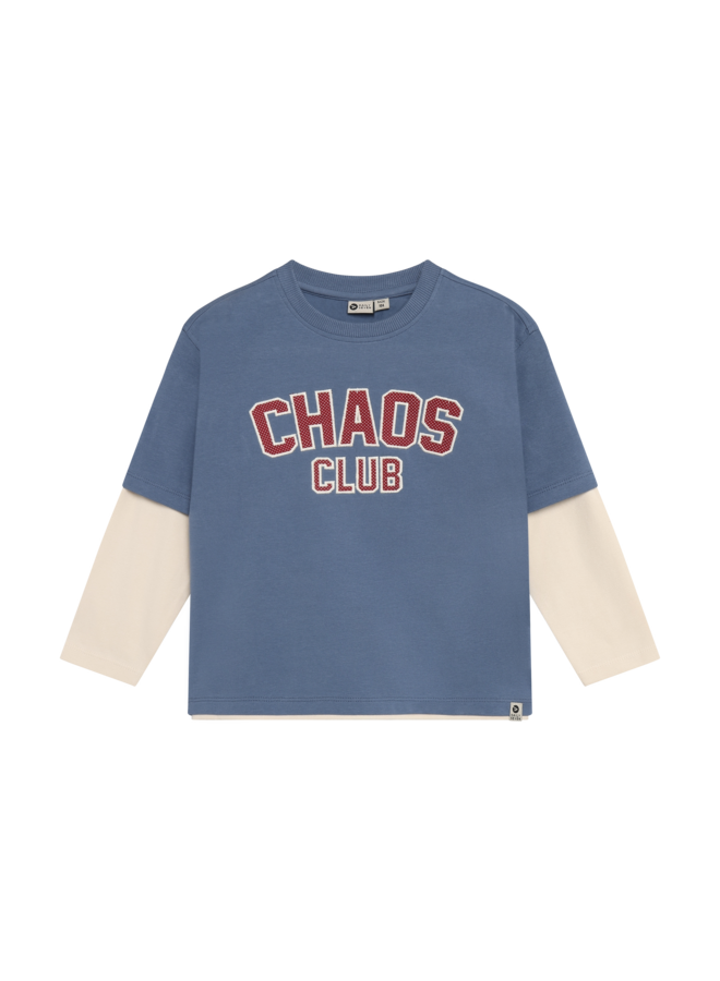 T-shirt longsleeve over sleeve - Ash blue