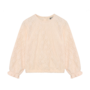 Daily7 - T-shirt longsleeve lace - Mother of pearl