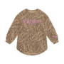 Daily7 - Sweat dress longsleeve animal - Ginger root