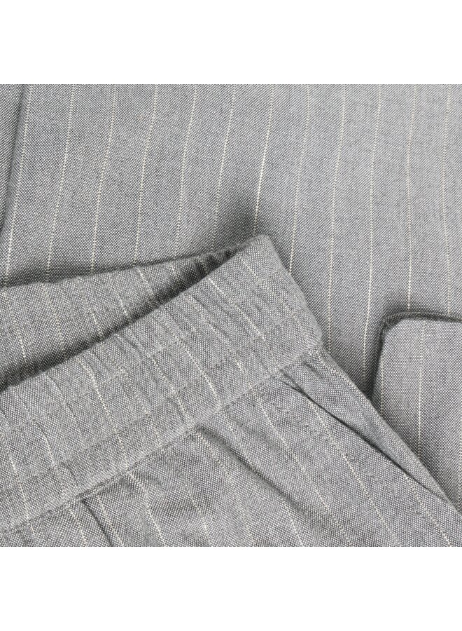 Daily7 - Wide fit pinstripe - Mid grey melange