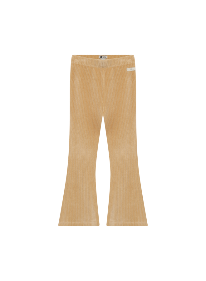 Flared velvet pants - Ginger root