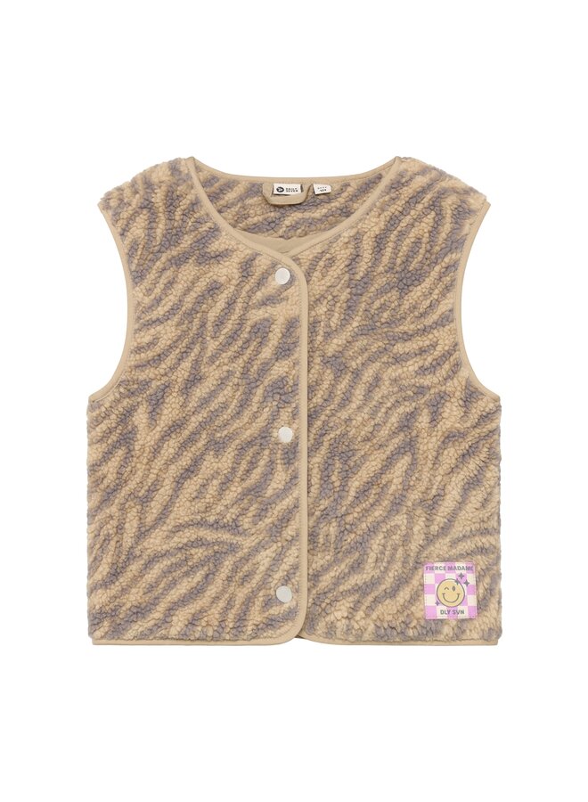 Teddy gilet animal - Ginger root