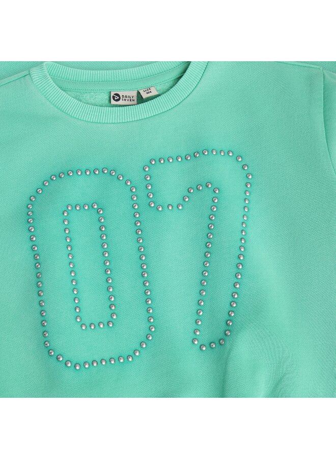 Daily7 - Sweater cropped - Sea green