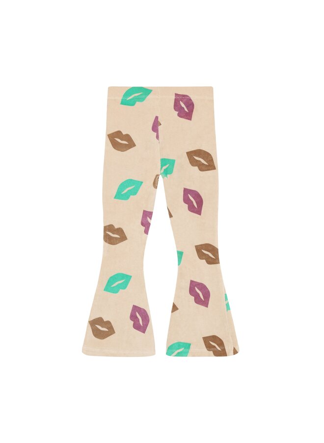 Daily7 - Flared AOP pants - Semolina
