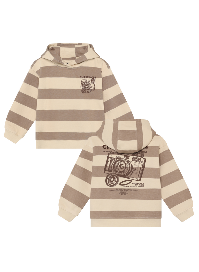 Daily7 - Oversized hoodie backprint - Plaza taupe