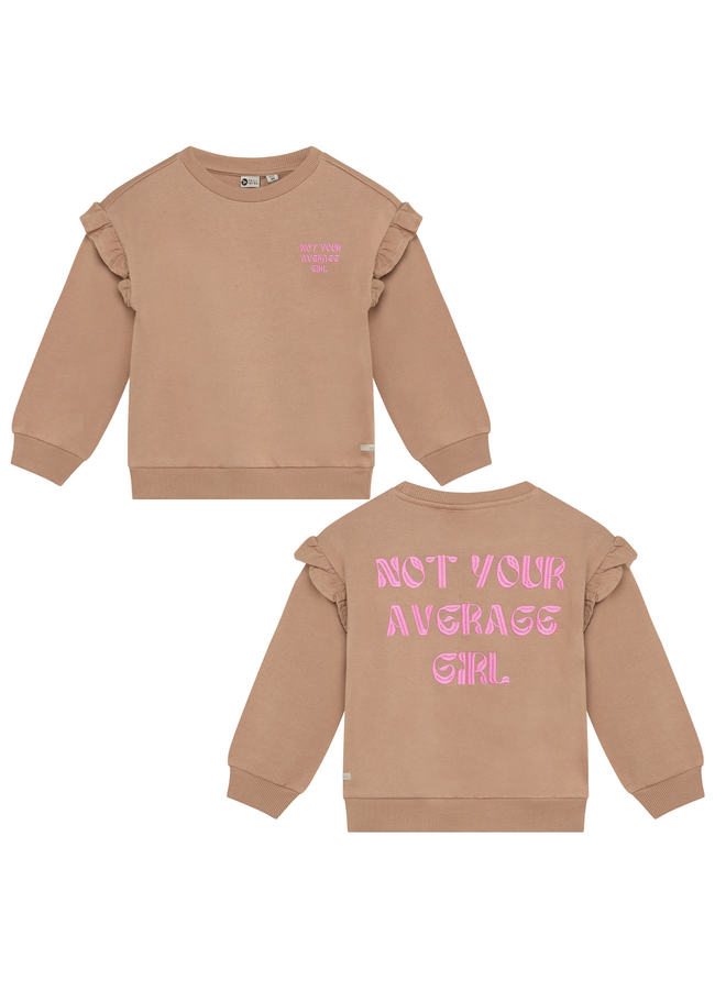Sweater backprint ruffle - Affogat