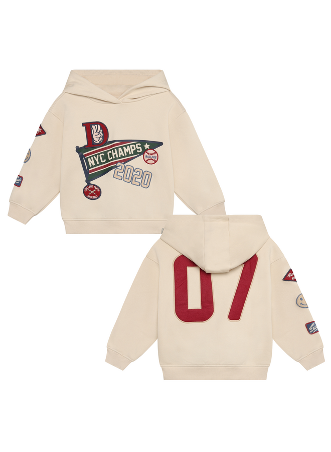 Oversized hoodie badges - Sandshell
