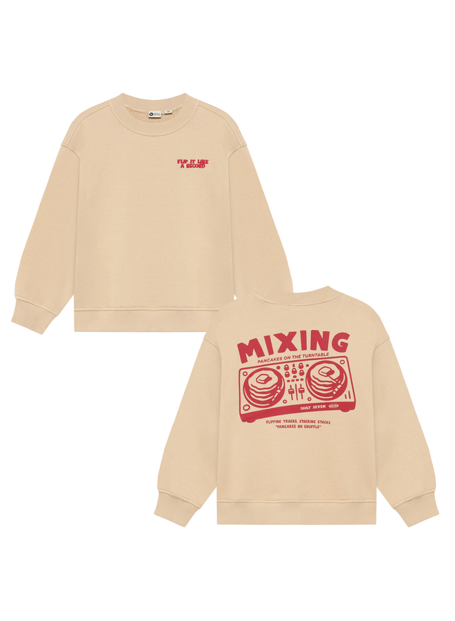 Oversized sweater backprint - Ginger root