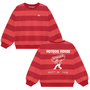 Daily7 - Oversized sweater big stripe - Rythmic red